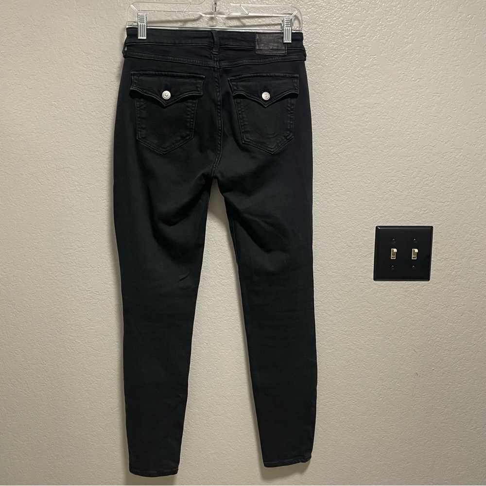 True Religion Black Jennie Curvy Skinny Jeans Size 27 - Picture 7 of 9
